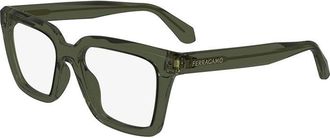 Ferragamo SF2985 320 Transparent Khaki 52mm