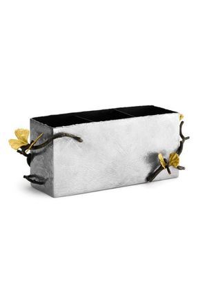 Michael Aram Butterfly Ginkgo Cutlery Caddy in Silver/Gold at Nordstrom