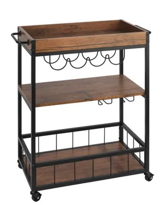 WENKO Carro Cocina 80x89.5x40cm 3 Estantes Met Wenko