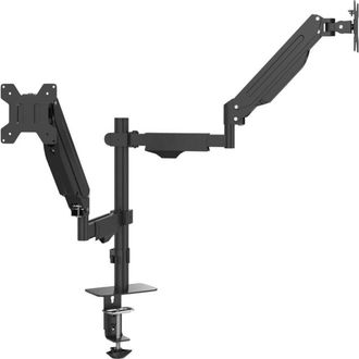 vidaXL Braccio tv Doppio per Schermo Max 27 Pollici Molla a Gas 20 kg - Vidaxl