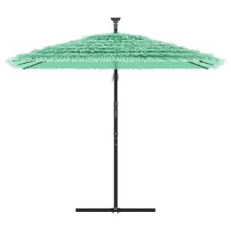Berkfield Home Durable Garden Parasol with Steel Pole Green 246x246x230 cm | Size: 246 x 246 x 230 cm