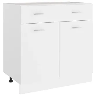 vidaXL Mobile Inferiore Cassetto lyon Bianco 80x46x81,5cm - Vidaxl