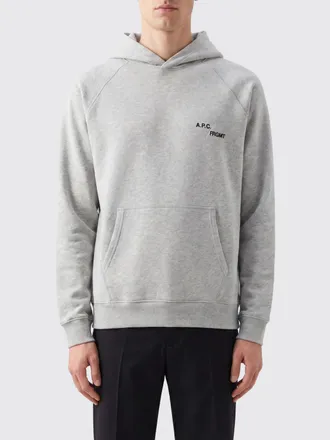 A.P.C. A. P.C. Felpa con cappuccio x Fragment in cotone con logo a contrasto