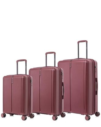Dukap Dukap 3Pc Airley Lightweight Expandable Hardside Spinner Luggage Set