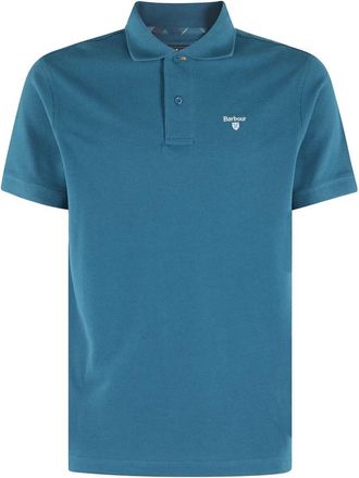 Barbour Tartan Pique Polo Shirt - Heren - Polos - Blauw - S - Katoen - Tops