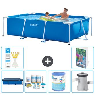 Intex Piscina Con Estructura Rectangular - 260x160x65 Cm - 7-piezas S34