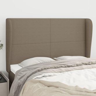 vidaXL Cabecero Con Orejas De Tela Gris Taupe 147x23x118/128 Cm Vidaxl
