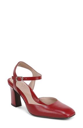 Naturalizer Frankie Ankle Strap Pump in Hearts Flame Red at Nordstrom, Size 7.5