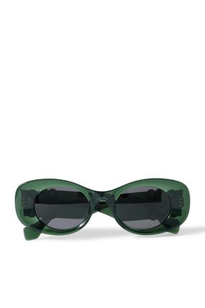 Loewe Anagram Oval-Frame Acetate Sunglasses