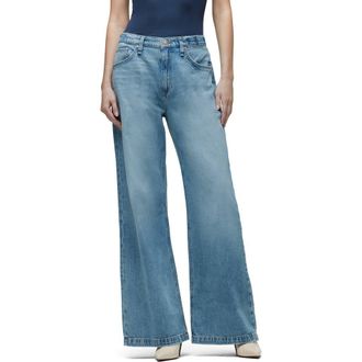 Hudson Jodie High Waist Super Wide Leg Jeans in Aspen at Nordstrom Rack, Size 30