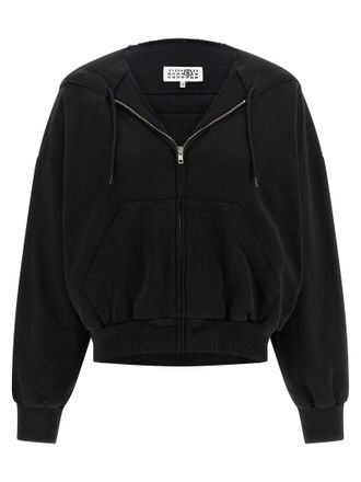 Maison Margiela Black Cotton Womens Sweatshirt