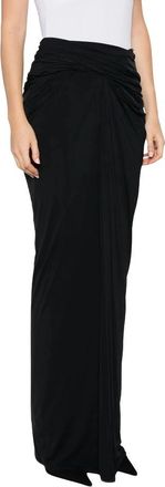 Entire studios Maxirok met Draping - Dames - Maxi Rokken - Zwart - XS - Rokken
