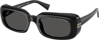 Miu Miu MUB13SF Asian Fit 16K08Z Womens Sunglasses Black Size 52