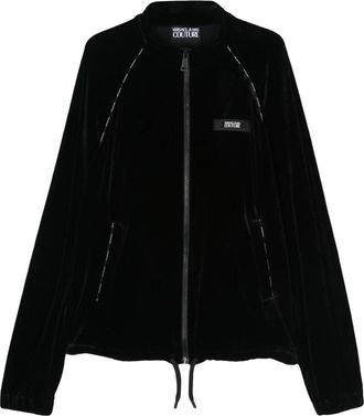 Versace Jeans Couture RX Piping Sweatshirts - Heren - Vesten met rits - Zwart - XL - Katoen - Hoodies & sweatvesten