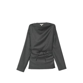 Barena Belted Boat-neck Top