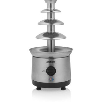 Princess Fontana di cioccolato xxl - 4 piani in acciaio - Mantenimento in caldo - 190 w - 1,1 l - senza pfoa e bpa - argento - 292999 - Princess