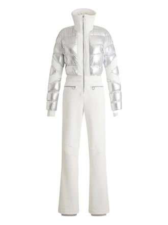 Fusalp Clarisse quilted ski jumpsuit - women - Polyester/Polyamide/Elastane/Polyurethane/Polyamide/Polyester - 36 - Grey