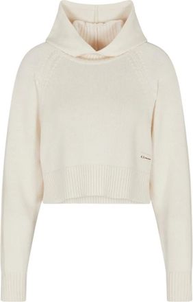 A|X Armani Exchange Truien & Vesten, Dames, Beige, S, Crème Sweater Collectie