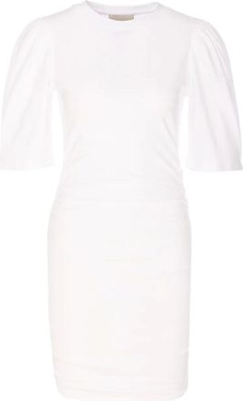 Isabel Marant Abito corto Mylda con ruches - Bianco