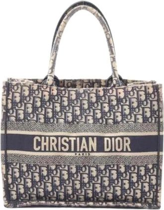 Dior Pre-owned Vintage Canvas Tote Bag - Dames - Vintage Shopper - Beige - ONE Size - Vintage