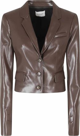 Andamane Zefira Jacket - Dames - Leren en Su&egrave;de Jassen - Bruin - M - Leer - Jassen