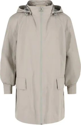 Ferragamo Mens Hooded Gancini Rain Jacket In Grey