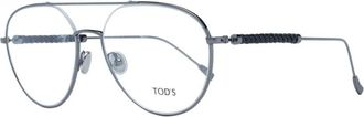 Tod's Heren Aviator Metalen Optische Monturen - Heren - Brillen - Grijs - ONE Size - Accessoires