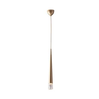 Netlighting Lancelot Slim Round Ceiling Pendant Glass Gold GU10