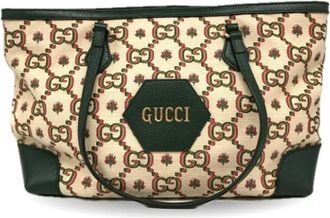 Gucci Pre-owned Canvas gucci-bags - Dames - Vintage Shopper - Beige - ONE Size - Vintage