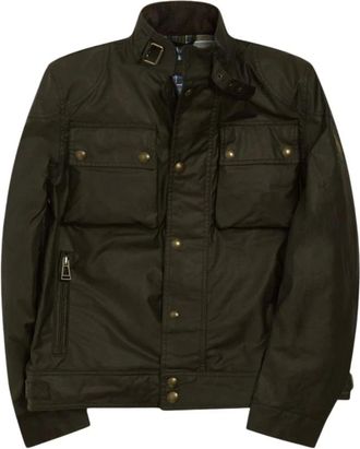 Belstaff Jassen, Heren, Groen, M, Katoen, Racemaster Jacket