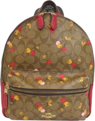 Coach Pre-owned Backpacks, female, Brown, Size: ONE SIZE Pre-owned Plastic Backpack
