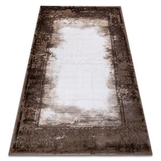 RugsX Rugsx - Alfombra Acr&iacute;lica Valencia 036 Marco, Vintage Marfil / Marr&oacute;n Brown 240x350 Cm