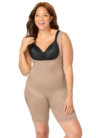 SECRET SOLUTIONS Power Shaper Firm Control Wear-Your-Own-Bra Body Shaper in Nude at Nordstrom, Size Medium