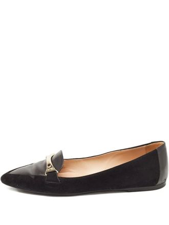 Tod's suede bar-detail loafers - Black