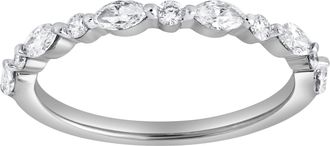 LuvMyJewelry Mariah 0.5 Ct Marquise Lab Grown Diamond Band in 14K Gold