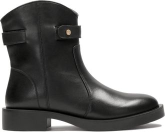 Kazar Zwarte laarzen op een platte zool. Dit product valt klein uit. - Dames - Enkellaarsjes - Zwart - 37 EU - Wol - Schoenen