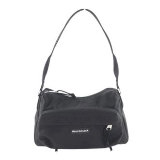 Balenciaga Pre-owned Shoulder Bags, female, Black, Size: ONE SIZE Pre-owned Vintage Nylon Shoulder Bag