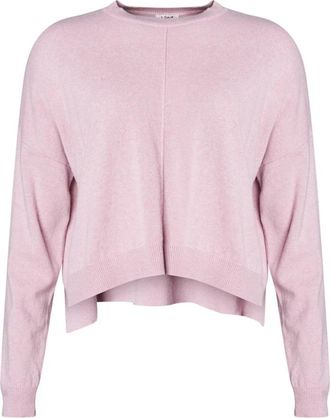 Lind Else Pullover - Dames - Ronde hals truien - Roze - L/Xl - Wol - Truien & Vesten