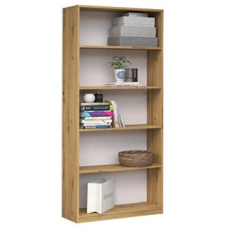 Topeshop Florencia Librer&iacute;a Moderna Estante De Oficina Cl&aacute;sico Dimensiones: 182x80x30 4 Estantes Dise&ntilde;o Simple