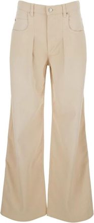 Isabel Marant Rodayna Wide Jeans - Dames - Loose Fit Jeans - Beige - XS - Denim - Jeans