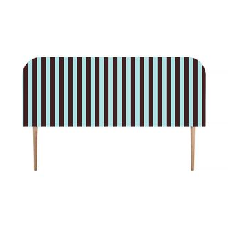 Really Nice Things Cabecero tapizado terciopelo a rayas 160x97cm
