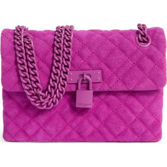 Kurt Geiger Mini Brixton Lock Crossbody Bag in Pink Velvet at Nordstrom Rack