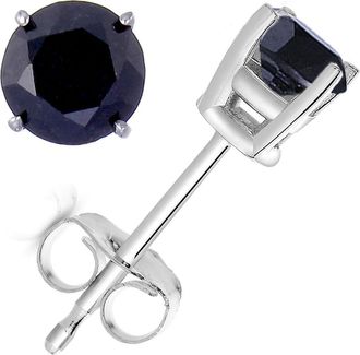 Vir Jewels 2.50 cttw Black Diamond Stud Earrings 14k White Gold