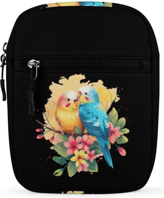 Generic Budgie Parakeet Lovebird Crossbody Bag Adjustable Satchel Cute Shoulder Bag Lightweight Sling Bags