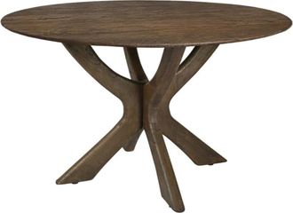 Moloo Mesa de comedor de 130 cm marr&oacute;n