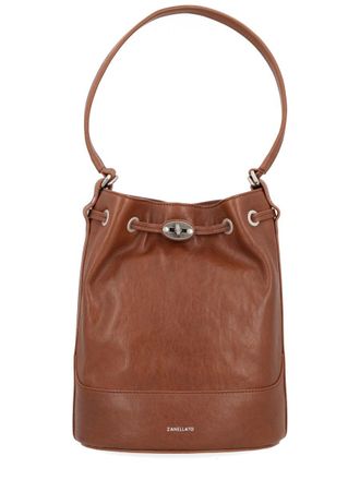 Zanellato Womens Bag Monda Brown Leather Shoulder