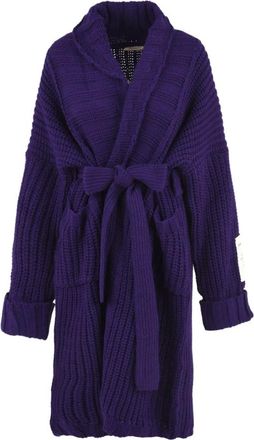 Hinnominate Cardigan Sweaters voor Dames - Dames - Badjassen - Paars - M - Nachtkleding