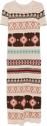 Fortela Gehaakte maxi-jurk - Beige