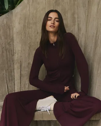 Vuori Clothing Halo Mini Track Jacket | Cerise | XS, Size Extra Small