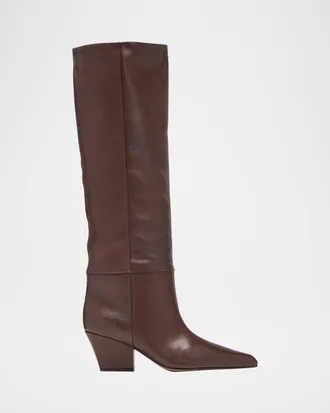 PARIS TEXAS Jane Leather Knee Boots
